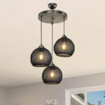 Ceiling light PWL-1121 Ε27 black-bronze D40x80cm - Image 3