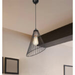Ceiling light PWL-1192 Ε27 black metal D24x83cm - Слика 3