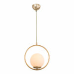 Ceiling light PWL-1193 Ε27 golden D26x30cm - Image 2