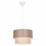 Ceiling light PWL-1194 Ε27 beige D30x19cm - Слика 2
