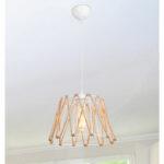 Ceiling light PWL-1160 Ε27 beige D31x23.5cm - Слика 2