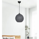 Ceiling light Leshia Ε27 grey D26x26cm - Слика 2