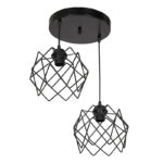 Ceiling light PWL-1021 Ε27 black D40x70cm - Слика 3