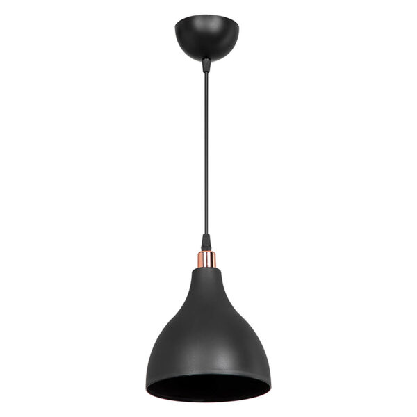 Ceiling light Lofty Ε27 black D18x22cm