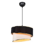 Ceiling light Loopy Ε27 black-white D30x18cm - Слика 2