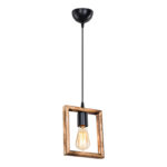 Ceiling light Isolate Ε27 walnut 18.5x3x24cm - Слика 2