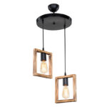 Ceiling light Isolate Ε27 walnut D43x83cm - Слика 2