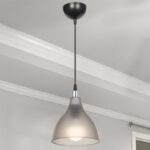 Ceiling light Orazio Ε27 dark grey-black D18.5x56cm - Слика 2