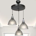 3-light ceiling lamp Orazio E27 dark grey-black D40x80cm - Слика 2