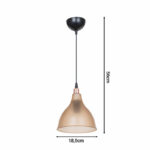 Ceiling light Orazio amber-blackD18.5x22cm - Слика 3