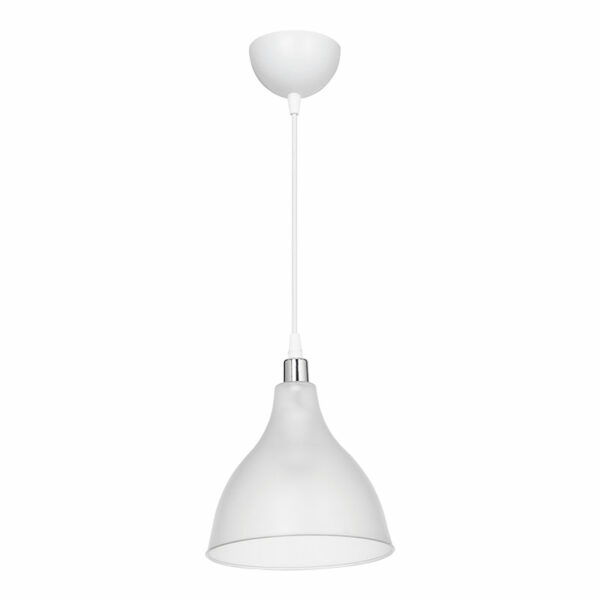 Таванска светилка Orazio Е27 проѕирно бела D18.5x56cm