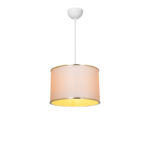Ceiling lamp single light Eleg fabric in cream shade D30x22cm - Image 3