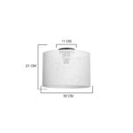 Single light Plega ceiling light brown pp D30x21cm - Image 4