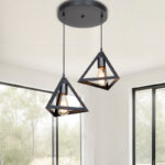 Two-light ceiling lamp Kecha pp in black shade D50x60cm - Image 2