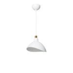Single light ceiling lamp Oufoa pp in white shade D22x22cm