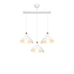 Three-light ceiling lamp Triha pp in white shade 60x22x90cm - Слика 3