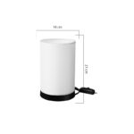 Table lamp Fana pvc in cream shade D14x21cm - Image 4