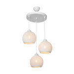 Three-light ceiling light PWL-0973 I  E27 white D35x18cm - Слика 3