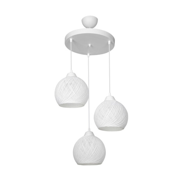 Three-light ceiling light PWL-0973 I  E27 white D35x18cm