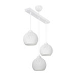 Three-light ceiling lamp PWL-0973 II E27 white 50x18x85cm