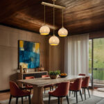 Three-light ceiling lamp PWL-0973 II E27 gold 50x18x85cm - Image 2