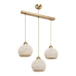 Three-light ceiling lamp PWL-0973 II E27 gold 50x18x85cm