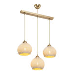 Three-light ceiling lamp PWL-0973 II E27 gold 50x18x85cm - Image 3