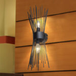 Wall lamp-wall sconce two-light Candil E14 in black shade 17x20x45cm - Слика 2