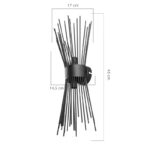 Wall lamp-wall sconce two-light Candil E14 in black shade 17x20x45cm - Слика 4
