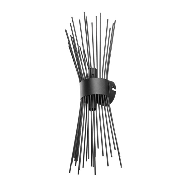 Ѕидна светилка-светилка со две светилки Candil E14 во црна нијанса 17x20x45 см