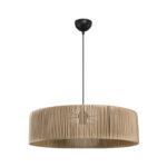 Tebaha single-light ceiling lamp E27  in natural shade Φ55x20cm