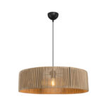 Tebaha single-light ceiling lamp E27  in natural shade Φ55x20cm - Слика 3