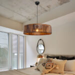 Tebaha single-light ceiling lamp E27  in brown shade Φ55x20cm - Image 2