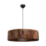 Tebaha single-light ceiling lamp E27  in brown shade Φ55x20cm