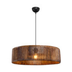 Tebaha single-light ceiling lamp E27  in brown shade Φ55x20cm - Image 3