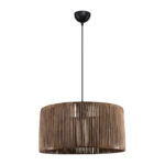 Lambu single-light ceiling lamp E27 in brown shade Φ40x20cm