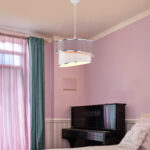 Ceiling light Loopy Ε27 rose-white D30x18cm - Слика 2