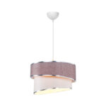 Ceiling light Loopy Ε27 rose-white D30x18cm - Слика 3