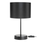 Table lamp PWL-1183 Ε27 black D22x36.5cm