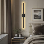 Wall lamp-wall sconce Senio led black 75x6x6cm - Слика 2
