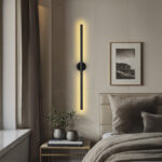 Wall lamp-wall sconce Tisenio led black 75x6x6cm - Слика 2