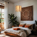 Lidya single-light ceiling lamp E27 in beige-sand shade Φ31.5x28cm - Слика 2