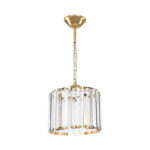 Lavina single-light ceiling lamp E27 in gold shade Φ20x20cm