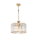 Lavina I E27 single-light ceiling lamp in gold shade Φ27x21cm - Слика 3
