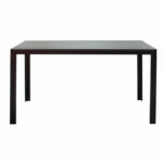 Nares table aluminum black-plywood anthracite 140x80x72.5cm - Слика 2