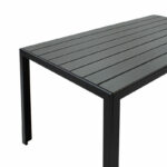 Nares table aluminum black-plywood anthracite 140x80x72.5cm - Слика 3