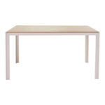 Zacreta-Nares dining table set of 5 pcs white-natural 140x80x72.5cm - Image 6