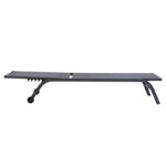 Sunbed Jaipur aluminium anthracite-textilene dark grey - Image 3