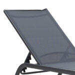 Sunbed Jaipur aluminium anthracite-textilene dark grey - Image 4
