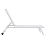 Sunbed Jaipur aluminium white-white textilene - Image 2